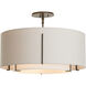 Exos 3 Light 22.9 inch Dark Smoke Semi-Flush Ceiling Light - Open Box