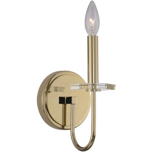 Bolivar 1 Light 5 inch Champagne Gold Wall Sconce Wall Light