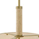 Bruna 4 Light 24 inch Lacquered Brass Chandelier Ceiling Light
