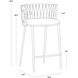 Sarai 33 inch Belfast Heather Grey Counter Stool