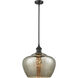 Ballston Large Fenton 1 Light 11 inch Oil Rubbed Bronze Pendant Ceiling Light in Mercury Glass, Ballston