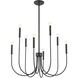 Ulla 8 Light 28 inch Matte Black Chandelier Ceiling Light