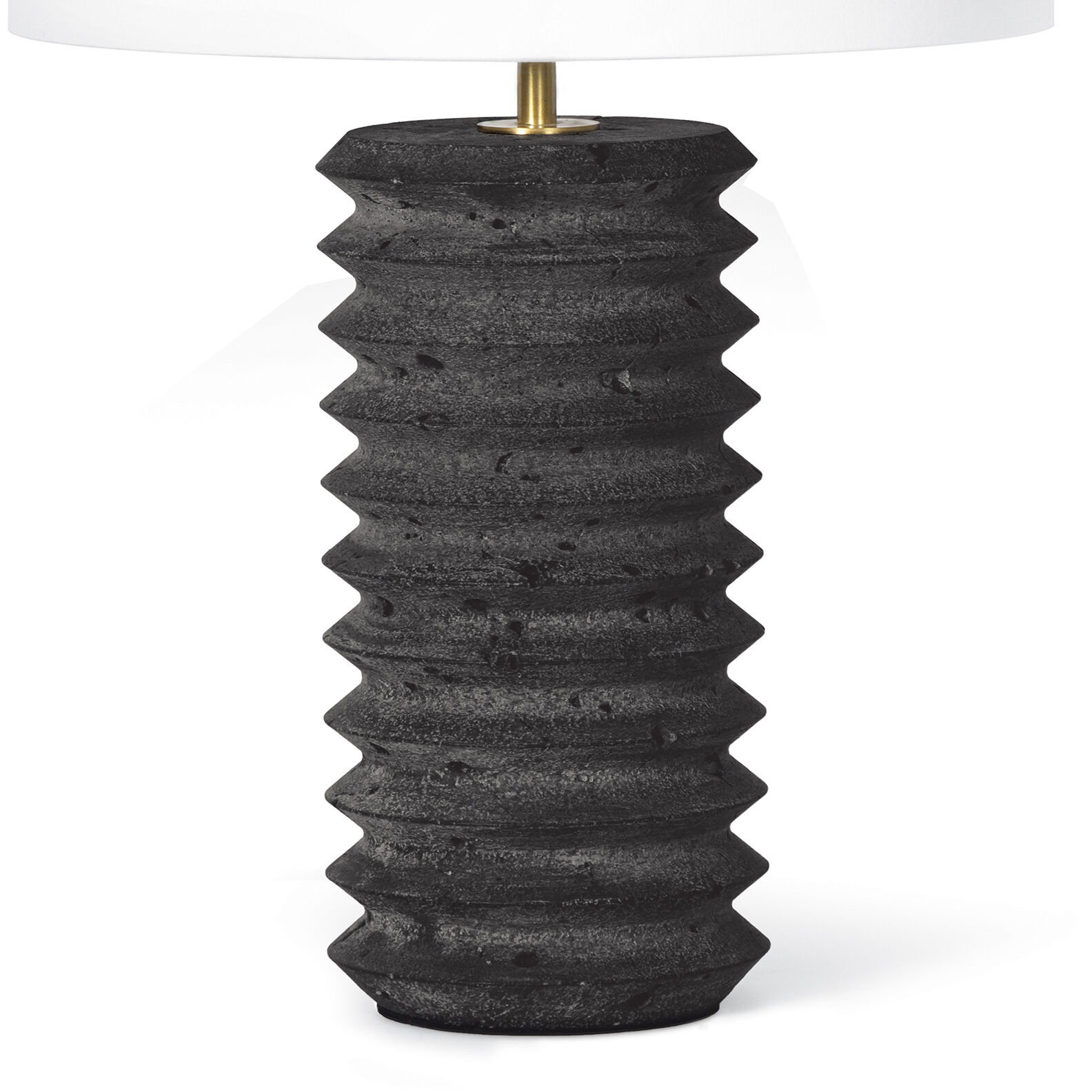 Noir 22.5 inch 150.00 watt Natural Stone Table Lamp Portable Light, Column