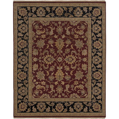 Dinar 36 X 24 inch Black / Oatmeal / Olive / Dark Brown Handmade Rug