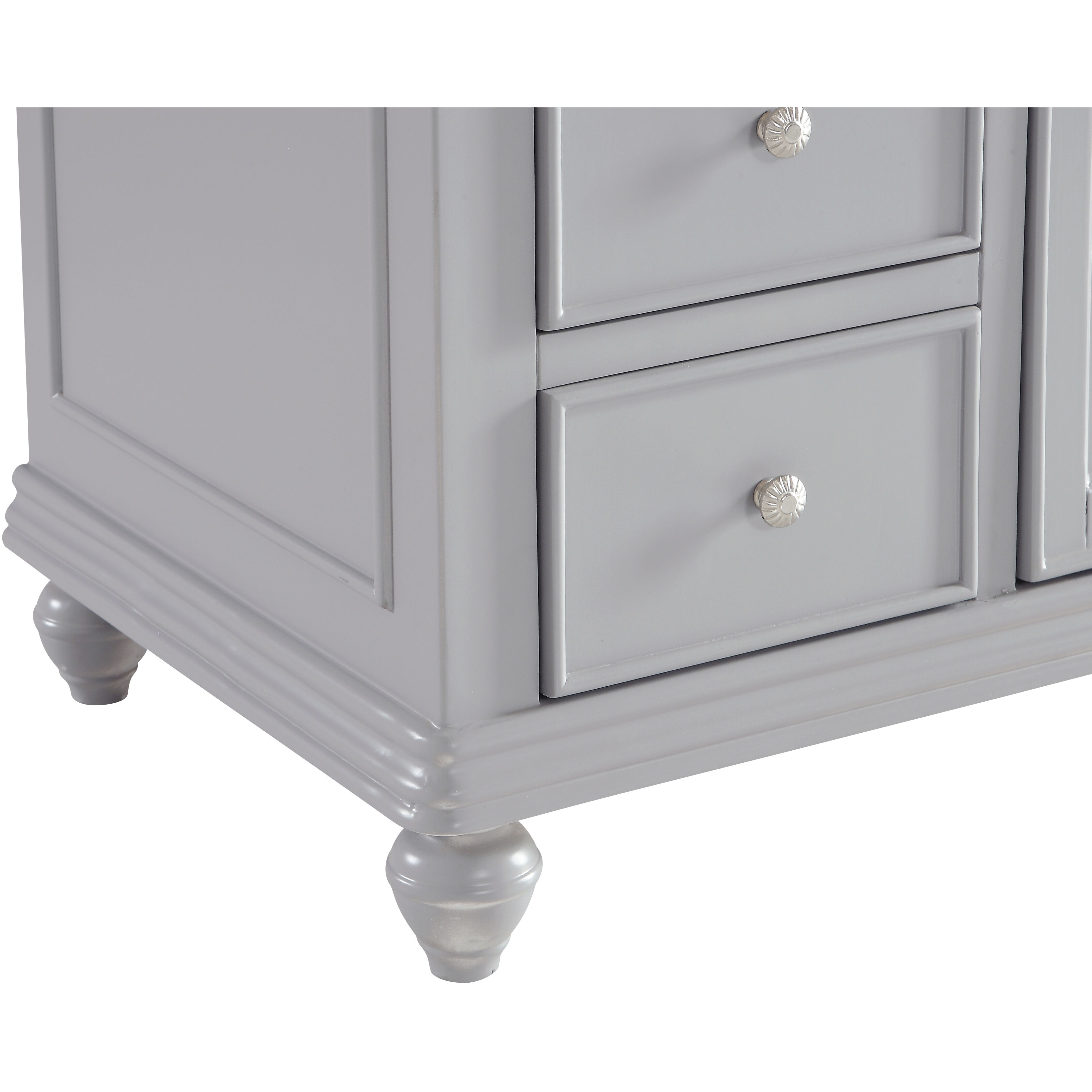 Otto 48 X 35 inch Light Grey with Cashmere White Granite Vanity Set