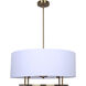 Bonnie 3 Light 24 inch Gold Chandelier Ceiling Light