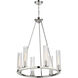 Beau 6 Light 26 inch Polished Nickel Chandelier Ceiling Light
