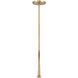 Abbott 8 Light 42 inch Vibrant Gold Linear Chandelier Ceiling Light