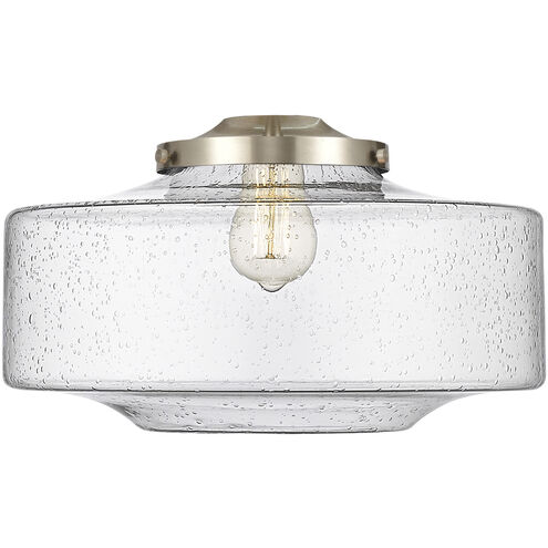 Franklin Restoration Bridgeton 1 Light 11.75 inch Brushed Satin Nickel Mini Pendant Ceiling Light in Incandescent, Seedy