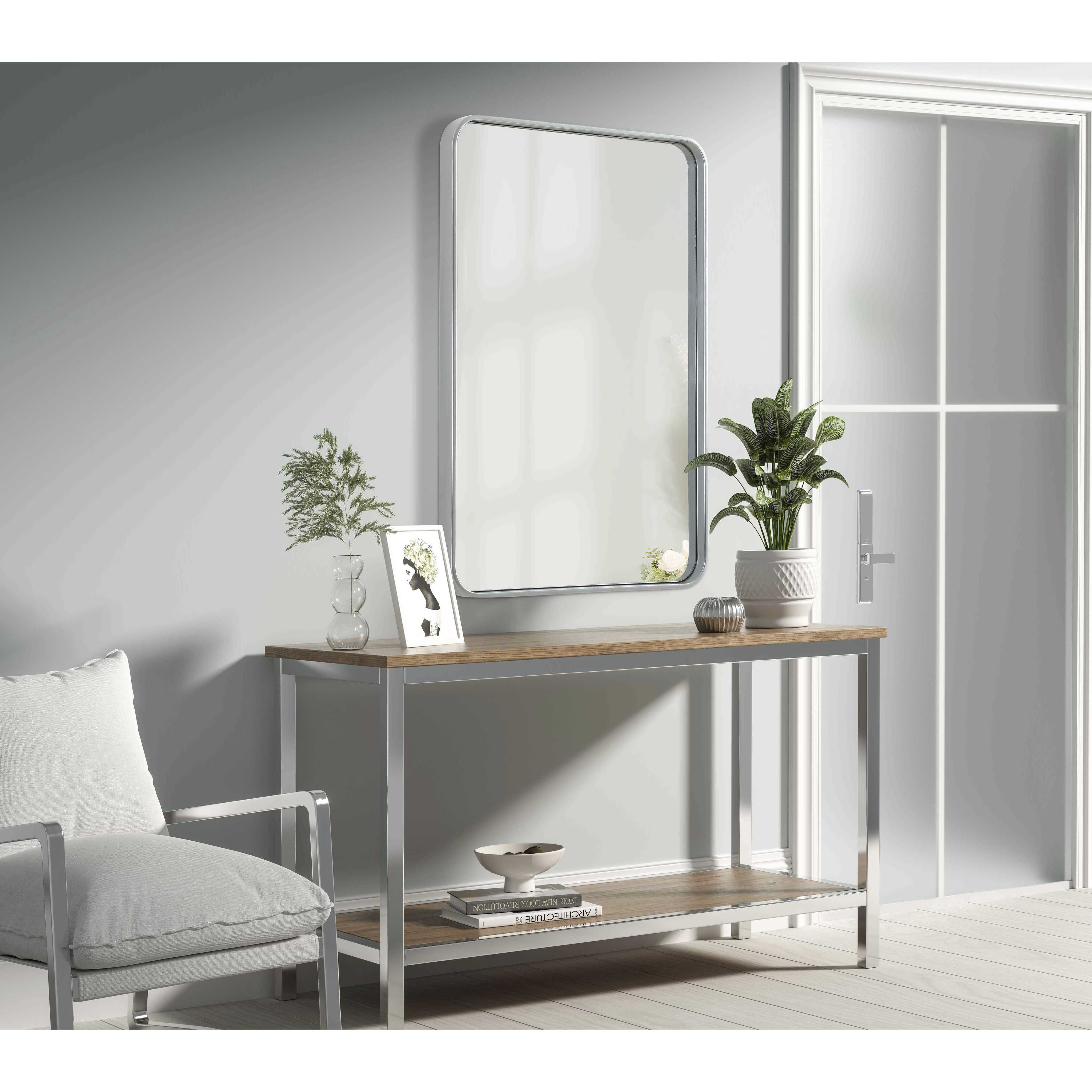 Remy 36 X 24 inch Silver Mirror