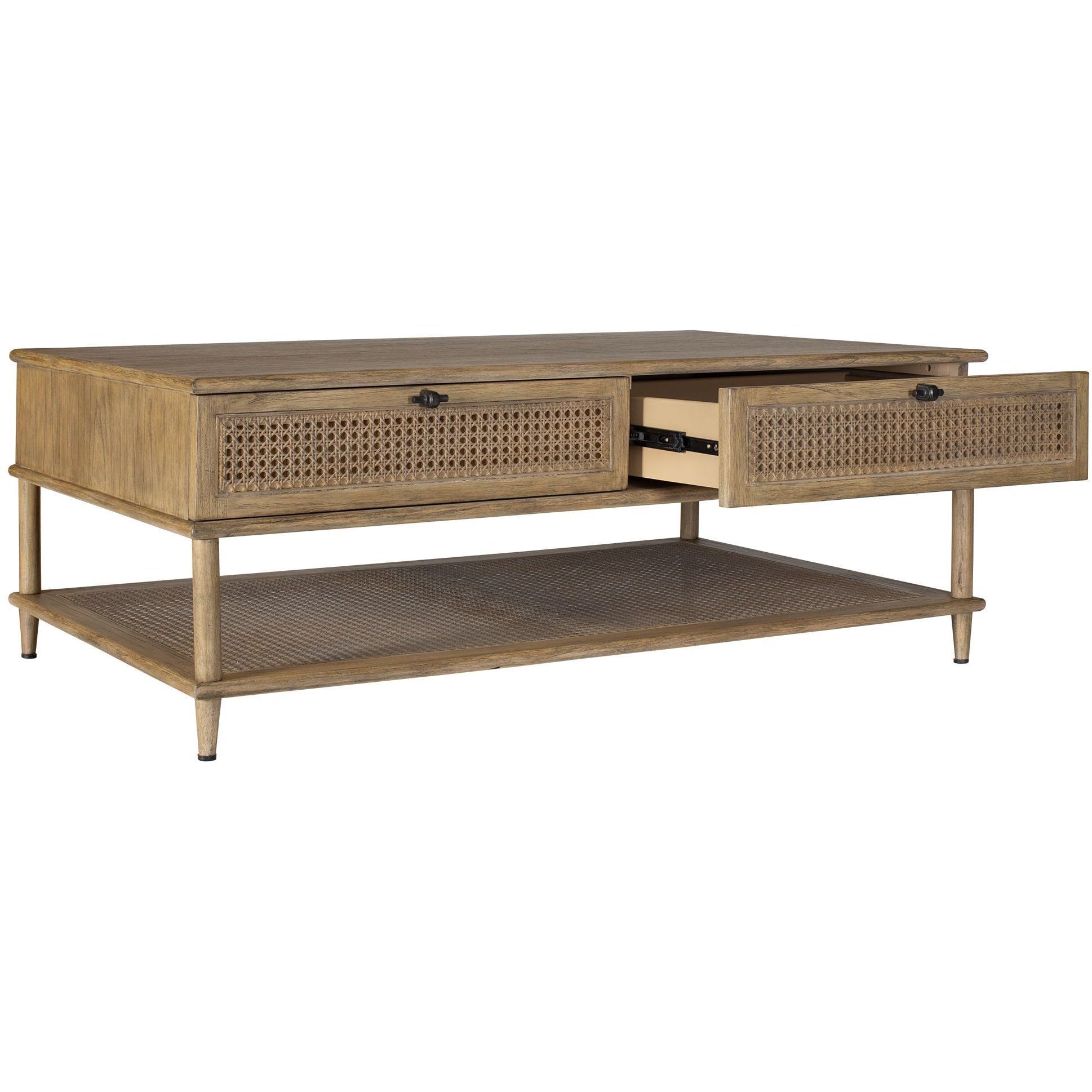 Coast 48 X 18 inch Oak Stain and Gunmeta Coffee Table