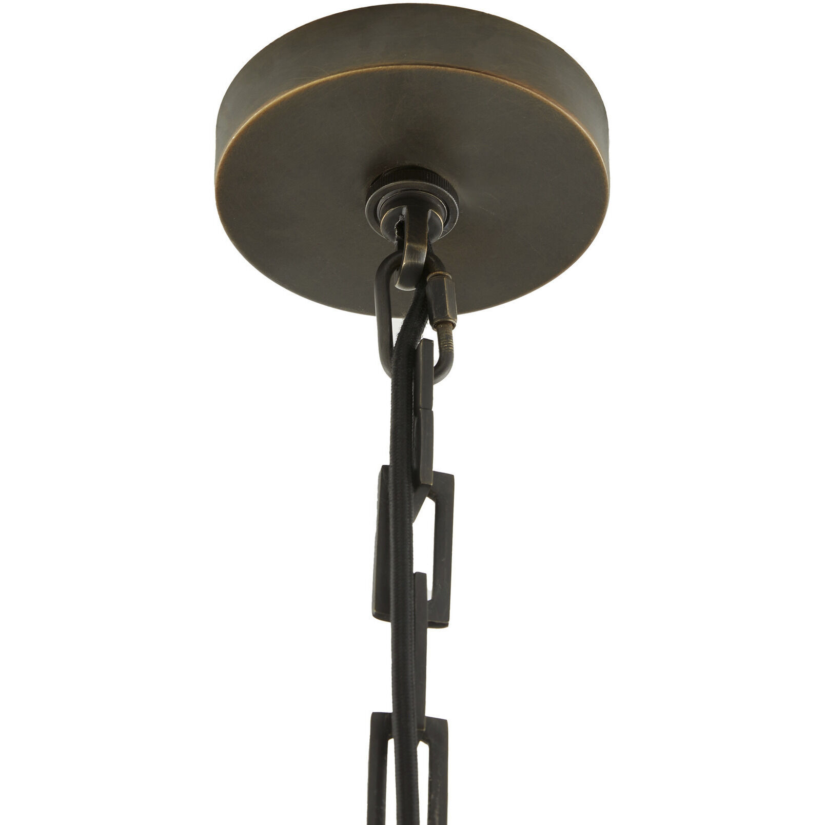 Rosemont 1 Light 16 inch White with English Bronze Pendant Ceiling Light, Large