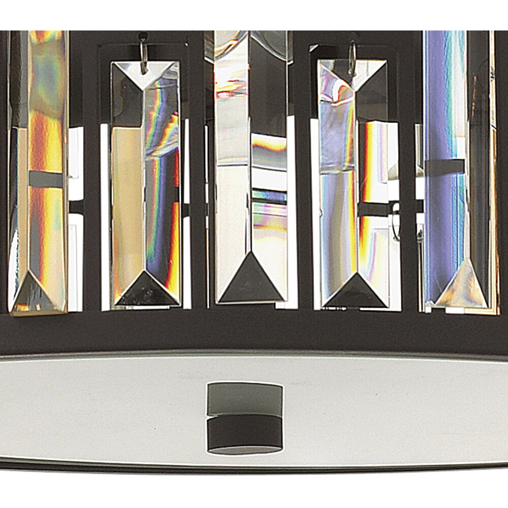 Gemma LED 16.5 inch Vintage Bronze Foyer Light Ceiling Light, Flush Mount