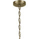 Winslow 3 Light Natural Brass Mini Chandelier Ceiling Light