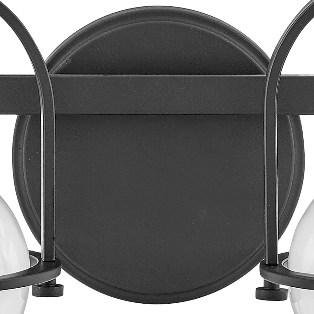 Somerset 2 Light 16 inch Black Vanity Light Wall Light