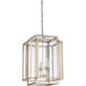 Wildwood 4 Light 17 inch Antique Silver Leaf Chandelier Ceiling Light
