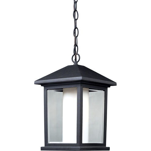 Mesa 1 Light 8 inch Black Outdoor Chain Mount Ceiling Fixture