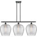Ballston Norfolk 3 Light 38 inch Matte Black Island Light Ceiling Light in Clear Glass