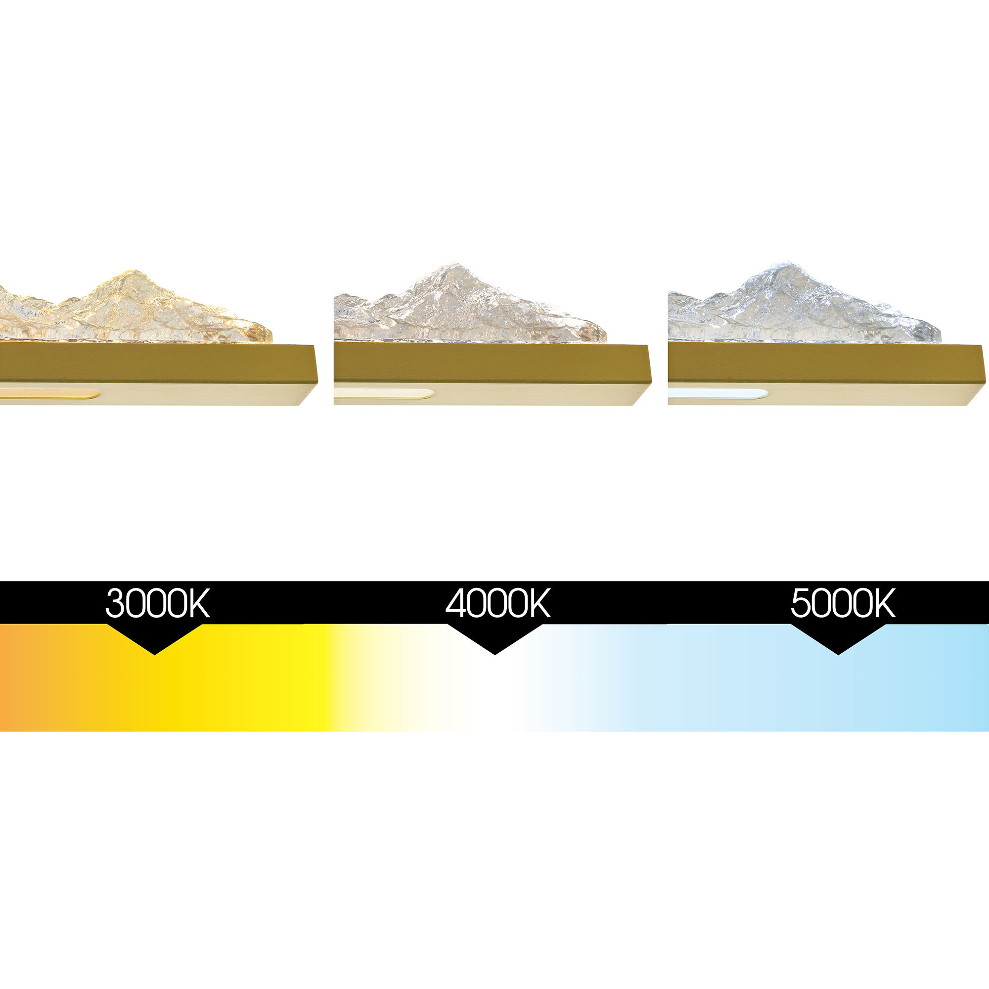 Himalayas LED 36 inch Brass Vanity Light Wall Light