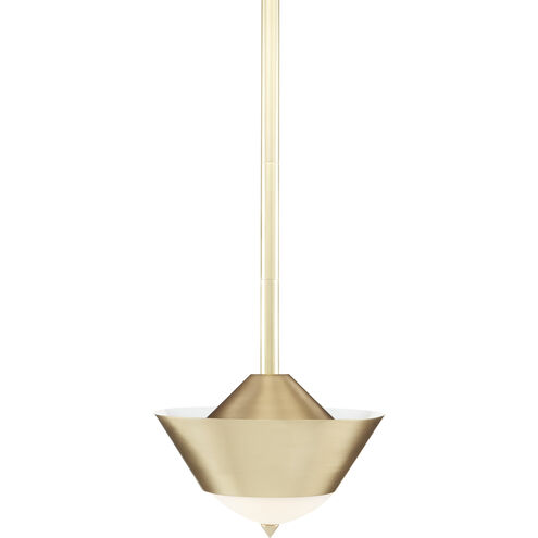 Pepys 1 Light 12 inch Brushed Brass Pendant Ceiling Light