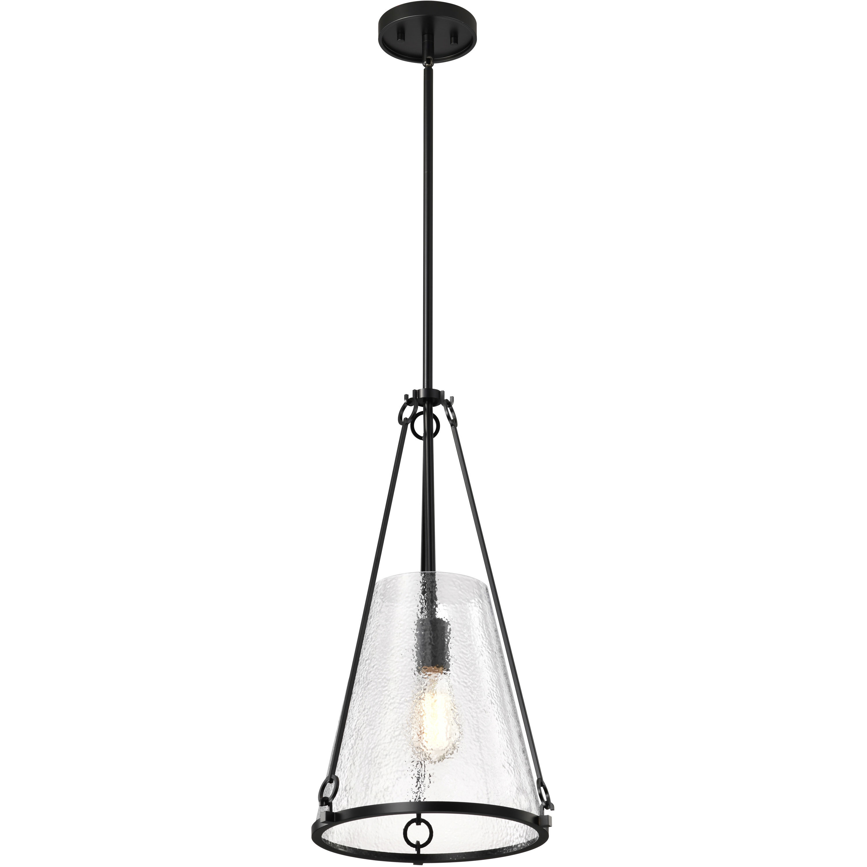 Valentine 12 inch Black Pendant Ceiling Light
