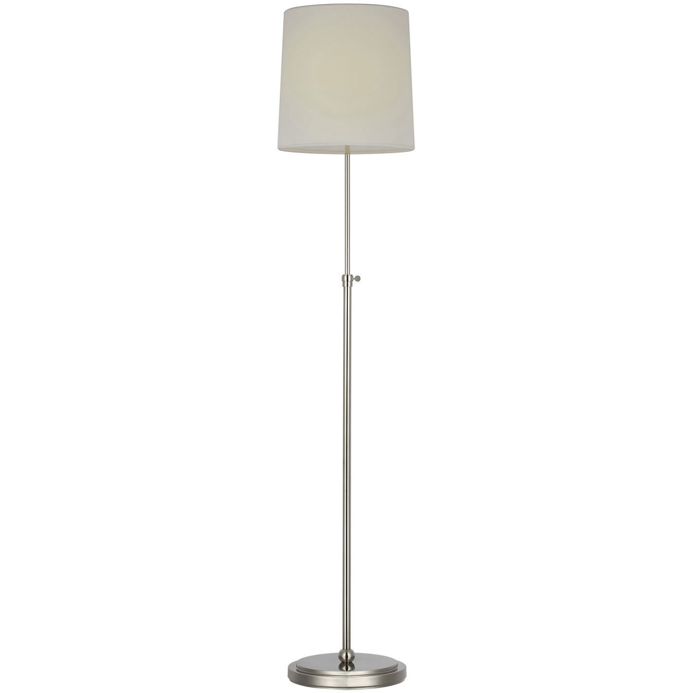 Thomas O'Brien Bryant 44.25 inch 4.6 watt Polished Nickel Adjustable Cordless Floor Lamp Portable Light