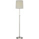 Thomas O'Brien Bryant 44.25 inch 4.6 watt Polished Nickel Adjustable Cordless Floor Lamp Portable Light