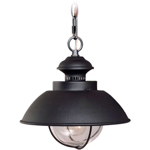 Harwich LED 10 inch Textured Black Outdoor Pendant