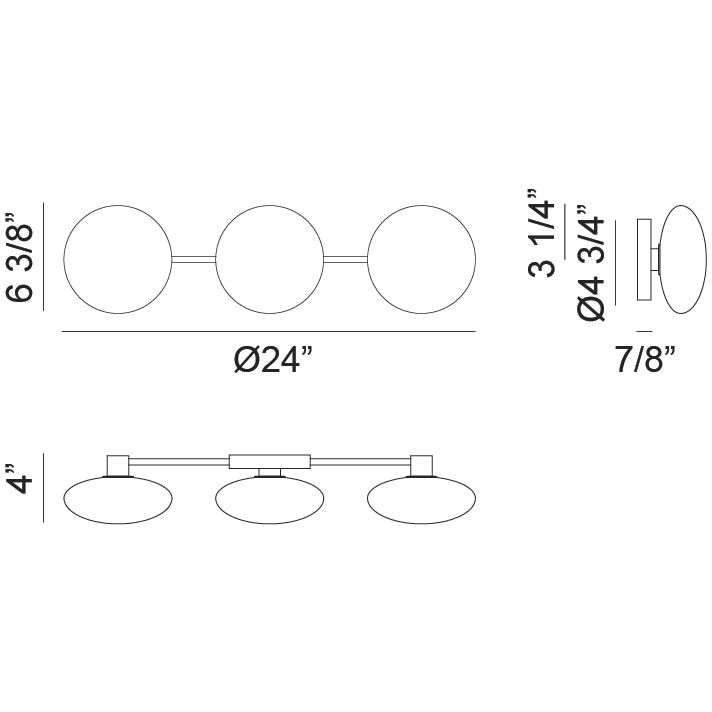 Pearlesque Wall Sconce Wall Light in Aged Gold Brass and Opal Glass