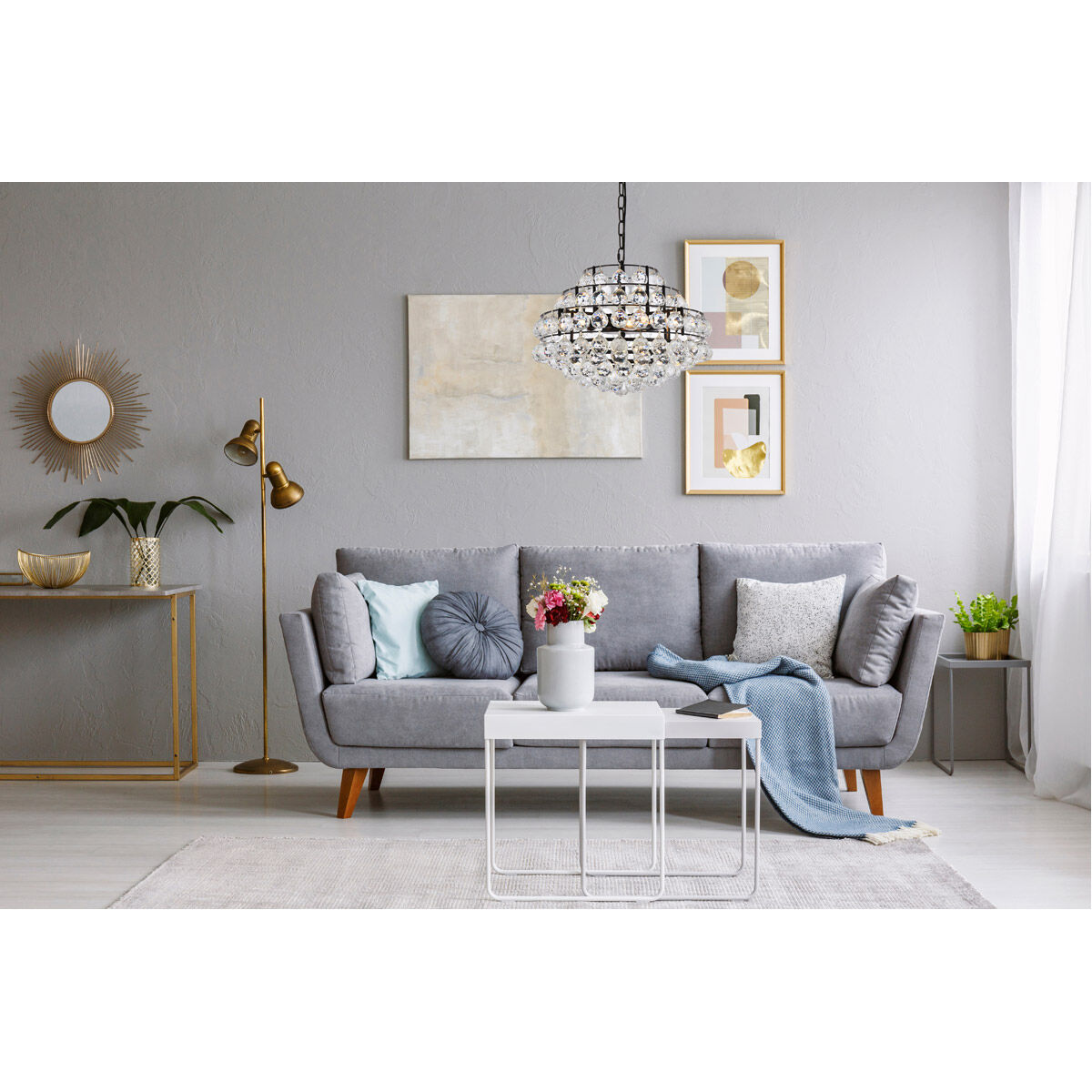 Savannah 5 Light 18 inch Black Pendant Ceiling Light