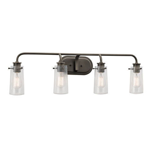 Braelyn 4 Light 34 inch Olde Bronze Wall Mt Bath 4 Arm Wall Light