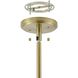 Helena 6 Light 32 inch Brushed Gold Chandelier Ceiling Light