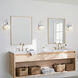 Hex LED 5.75 inch Chrome Wall Sconce Wall Light