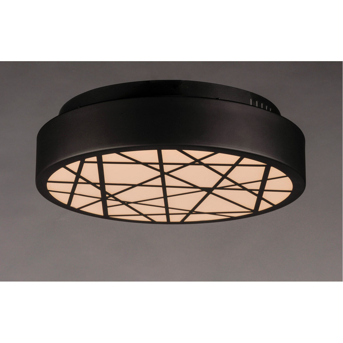 Intersect LED 15.75 inch Black Flush Mount Ceiling Light