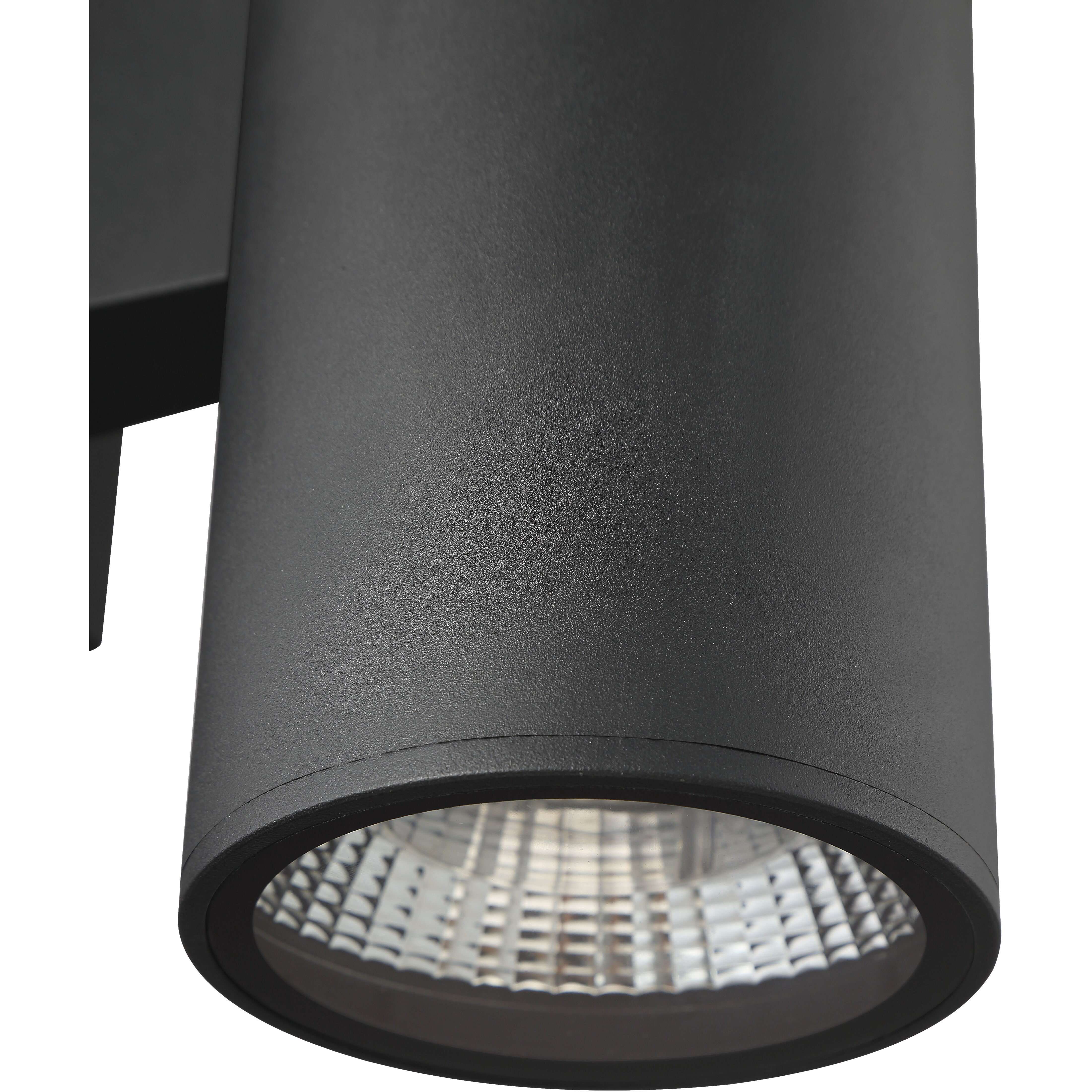 Pillar LED 8 inch Textured Black Outdoor Wall Mount 