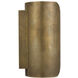 Anne-Marie Barton Armise Sconce Wall Light in Mottled Brass