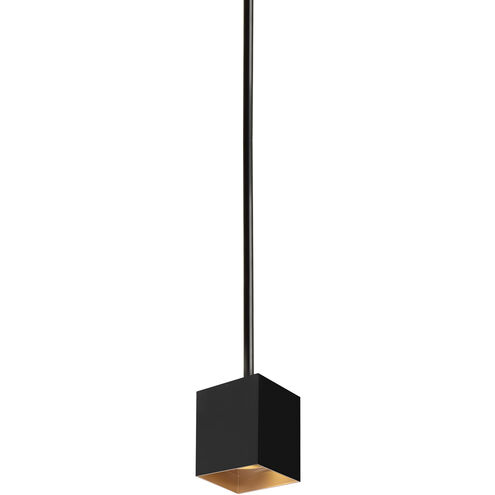 Sean Lavin Exo LED 5.2 inch Gold Haze Pendant Ceiling Light in 12 inch, LED 90 CRI 2700K, 40 Degree, Matte Black/Gold Haze, Integrated LED