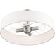 Venlo 4 Light 14 inch Brushed Nickel Semi Flush Ceiling Light