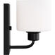 Canfield 1 Light 5.5 inch Midnight Black Wall Bath Fixture Wall Light