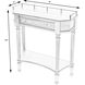 Charleston One Drawer Console Table in Beige