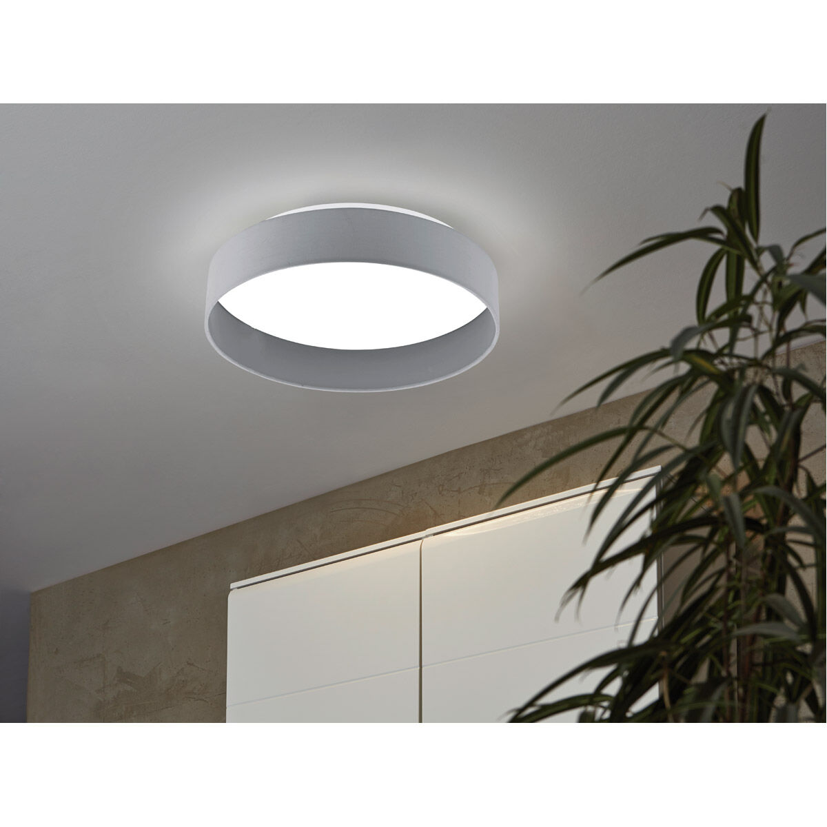 Palomaro LED 16 inch Charcoal Grey Flush Mount Ceiling Light