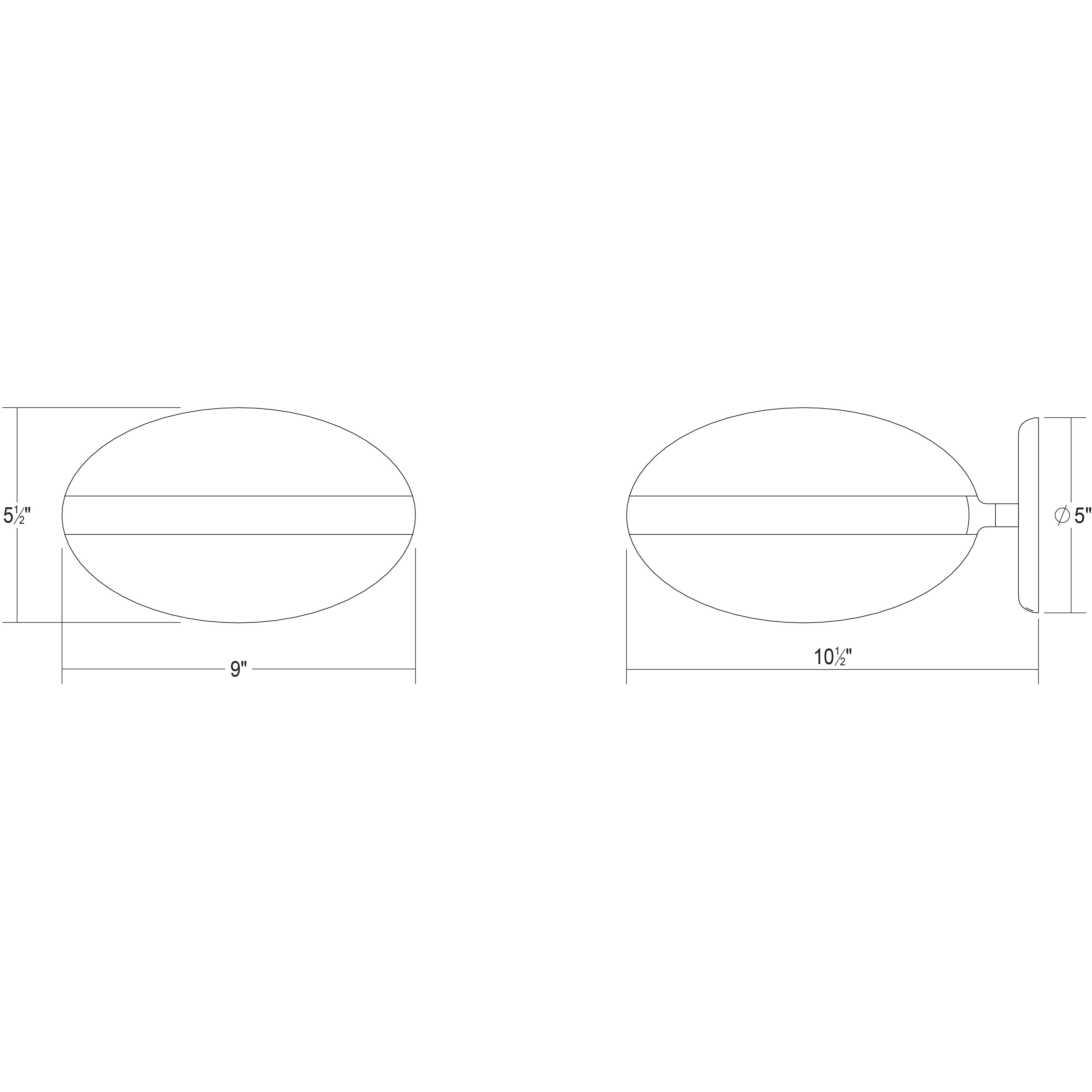 Pillows LED 9 inch Polished Chrome Sconce Wall Light