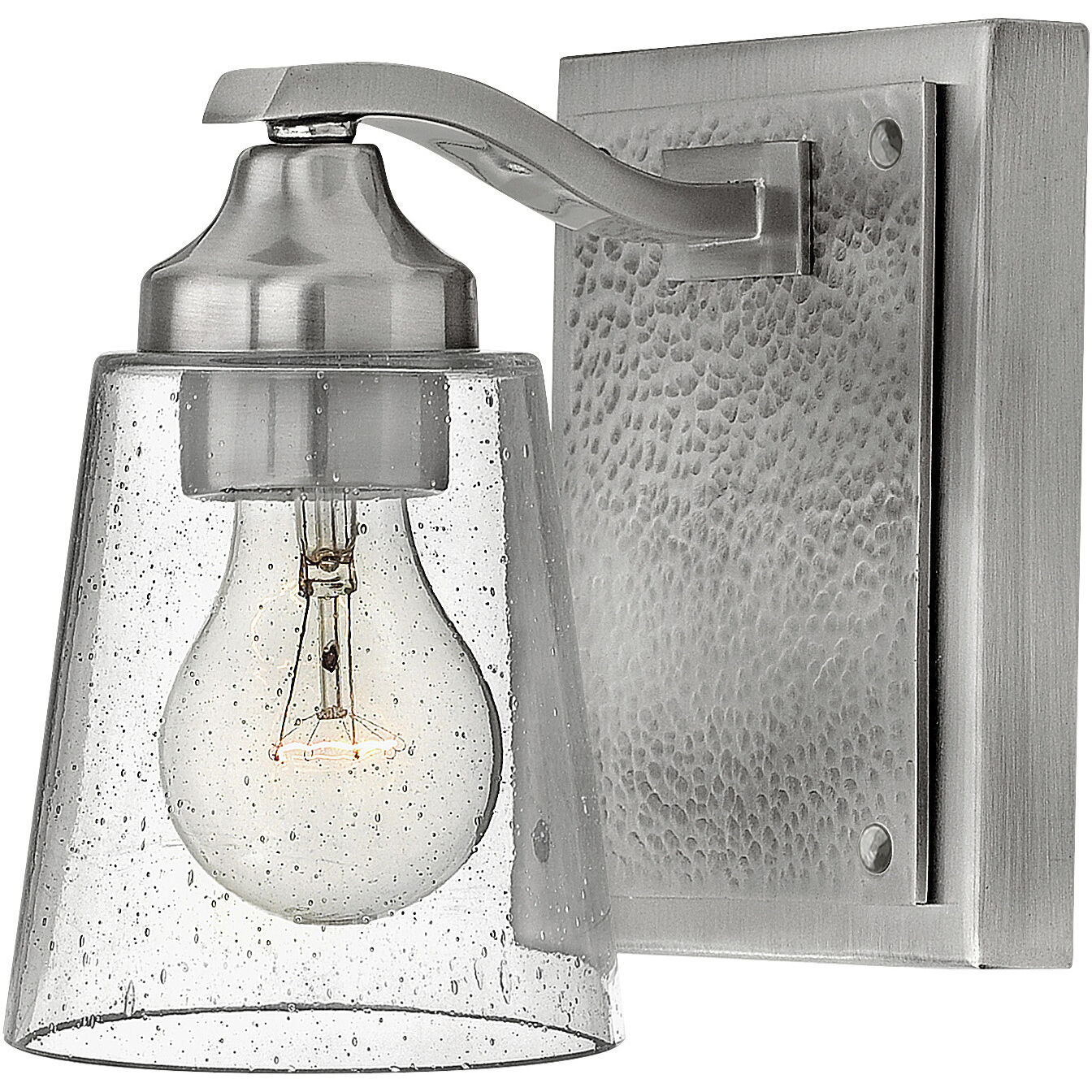 Jackson 1 Light 7 inch Brushed Nickel with Polished Antique Nickel Vanity Light Wall Light