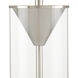 Piers 28.75 inch 150 watt Polished Nickel and Clear Table Lamp Portable Light