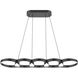 Maestro LED 37.75 inch Black Linear Pendant Ceiling Light
