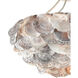 Seahouse 6 Light 22 inch Smokewood Chandelier Ceiling Light