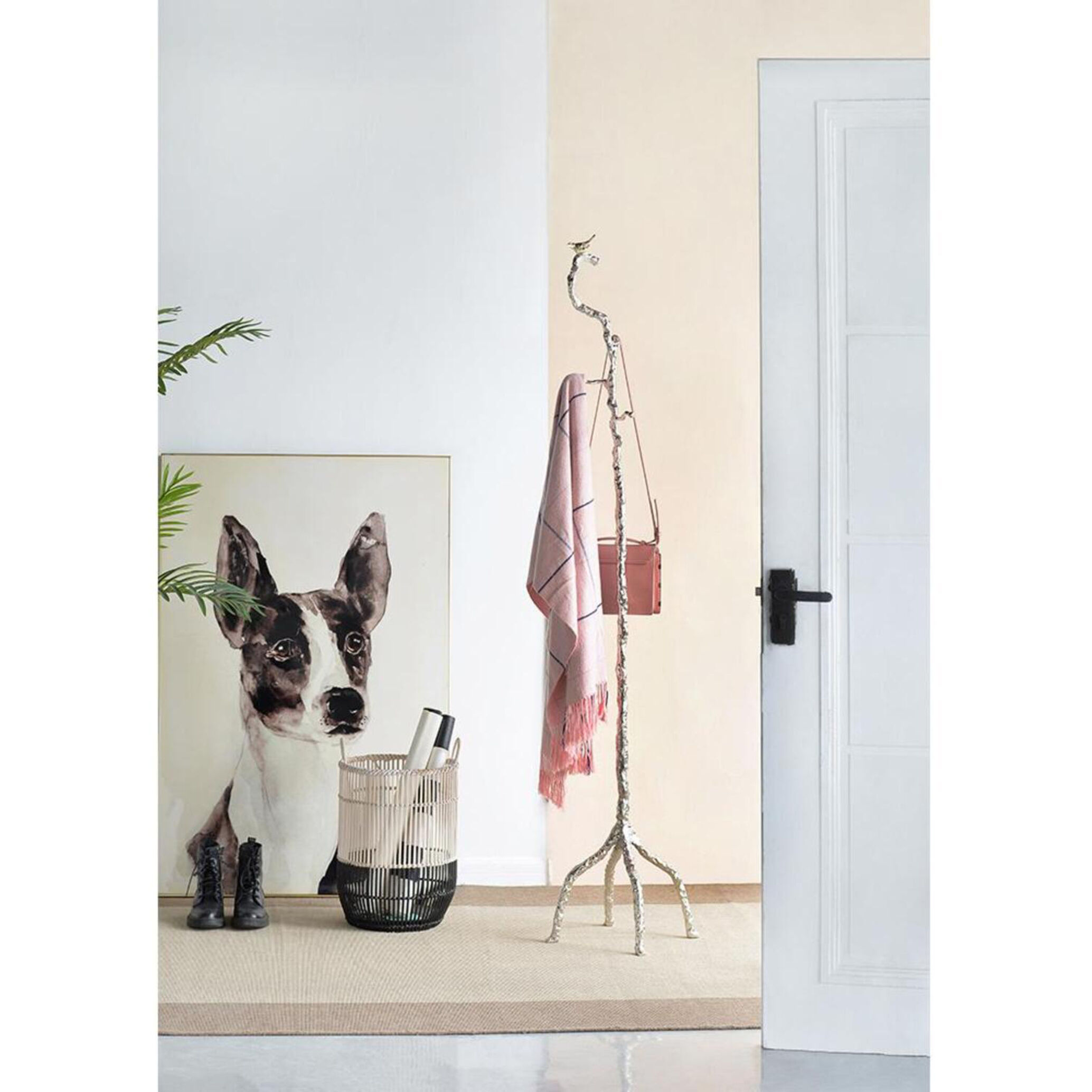 Anita 71 inch Shiny Gold Coat Hanger