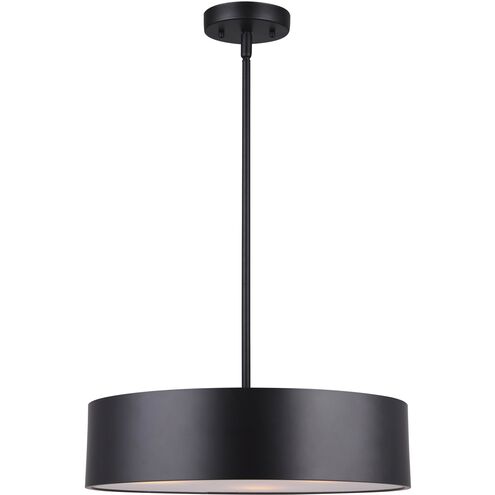 Dexter 3 Light 16 inch Matte Black Pendant Ceiling Light