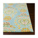 Technicolor 90 X 60 inch Aqua/Teal/Bright Yellow/Coral/Dark Green/Butter Rugs, Rectangle