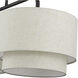 Manorwood 3 Light 48 inch English Bronze Linear Chandelier Ceiling Light, Extra Large
